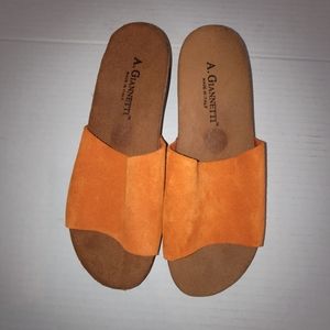 A.Gianetti slides Made in Italy- Orange (Sz8)